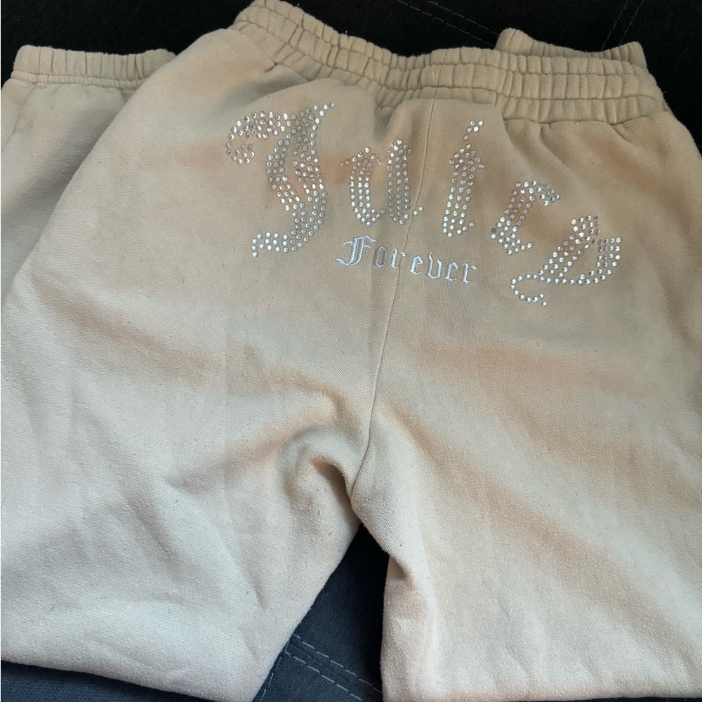 Small Juicy Couture beige track pants